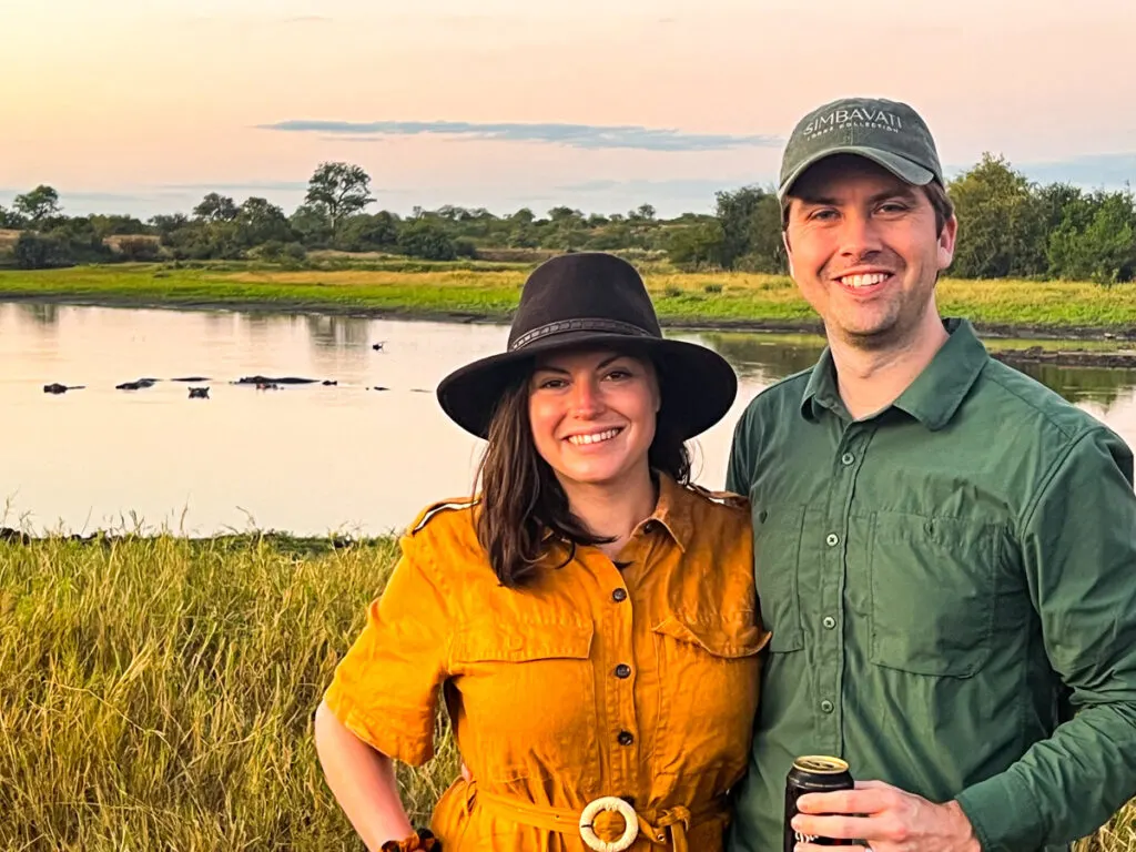 Kat and Chris on safari 2