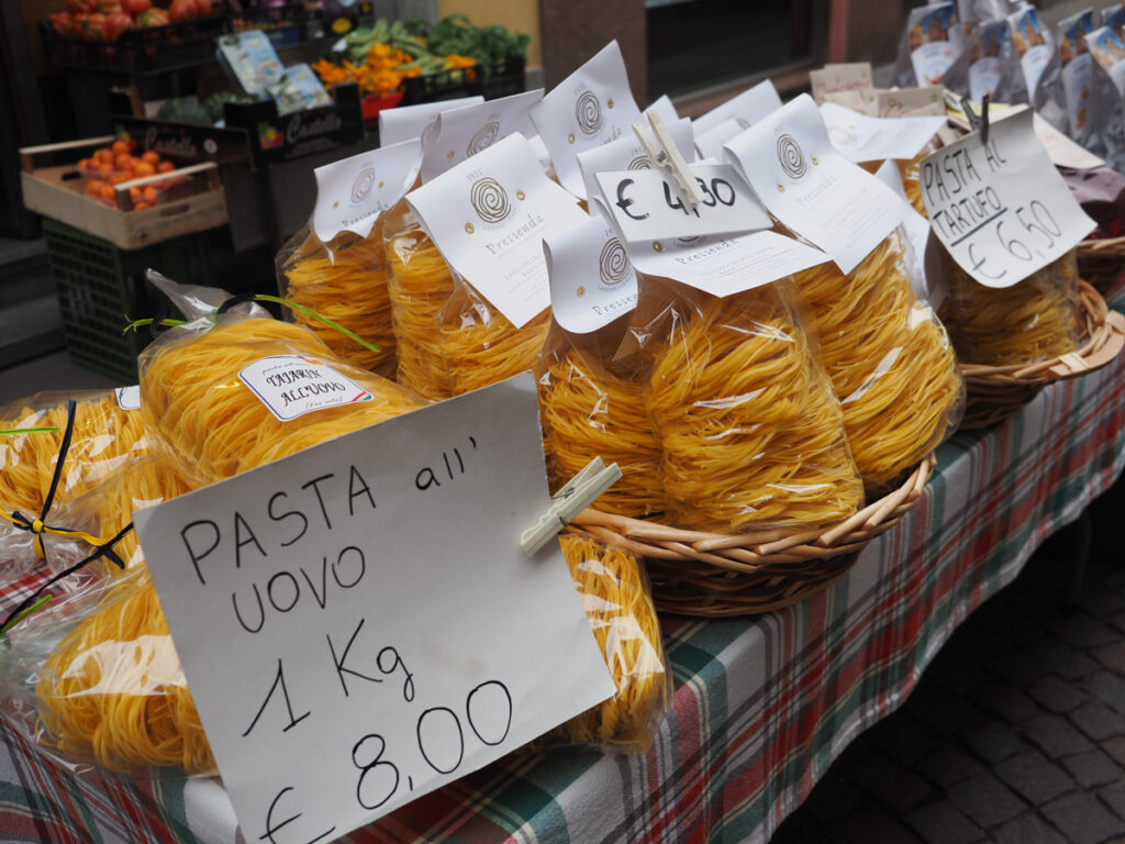 Pasta in a shop
