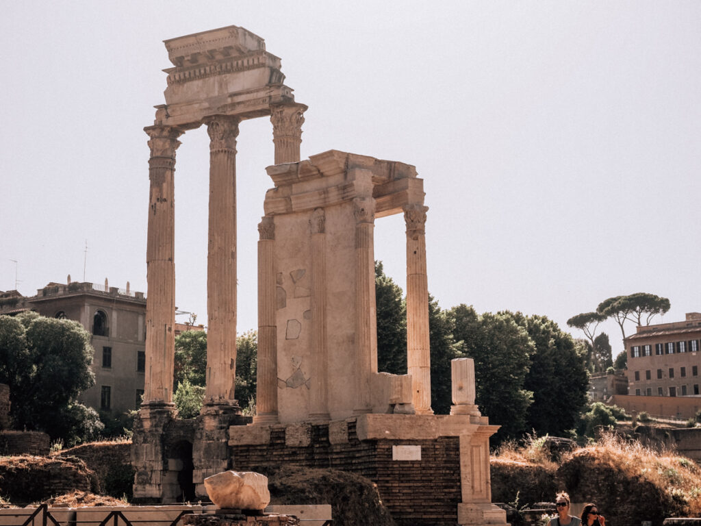 Roman ruins in the forum
