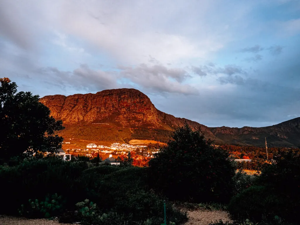 Sunset in Franschhoek