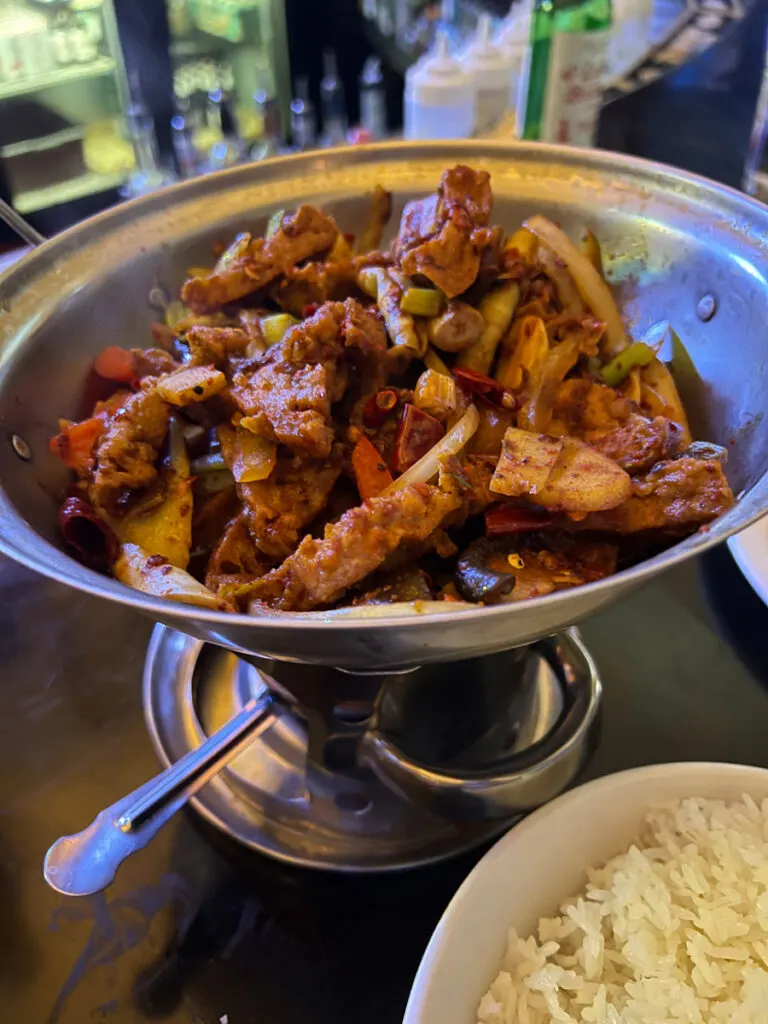 Tofu dry pot at Han Dynasty