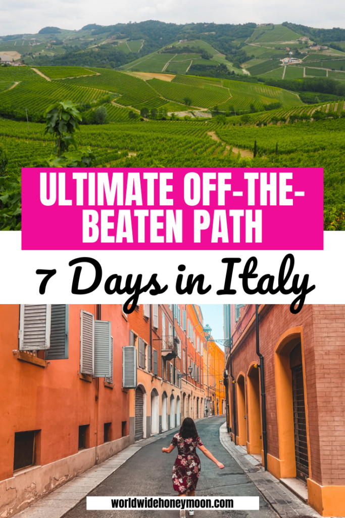 This is the ultimate 7 day Italy itinerary for food and wine lovers | 7 Days in Italy Itinerary | Italy Itinerary 7 Days | Italy Travel 7 Days | 7 Days Trip Italy | Italy in 7 Days Travel | Northern Italy Itinerary | Rome Itinerary | Piedmont Italy | Bologna Italy Itinerary | Unique Things to do in Italy | Italy Travel Unique | Unique Italy Experiences | Italy Travel Off-the-Beaten-Path | Off the Beaten Path Italy | Off the Beaten Path in Italy 