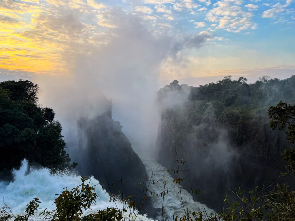 Victoria Falls in Zimbabwe Sunrise 12