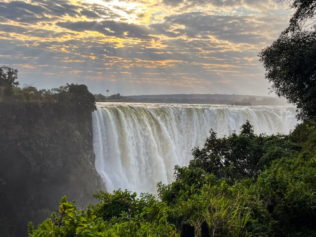 Victoria Falls in Zimbabwe sunrise 4