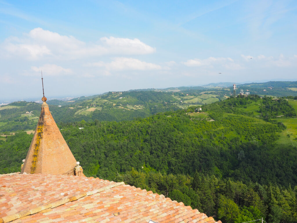 Views of Emilia-Romagna from the top of the Basilica de San Luca