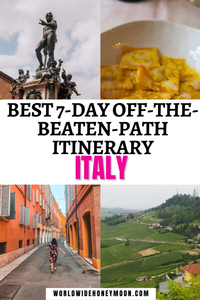 This is the ultimate 7 day Italy itinerary for food and wine lovers | 7 Days in Italy Itinerary | Italy Itinerary 7 Days | Italy Travel 7 Days | 7 Days Trip Italy | Italy in 7 Days Travel | Northern Italy Itinerary | Rome Itinerary | Piedmont Italy | Bologna Italy Itinerary | Unique Things to do in Italy | Italy Travel Unique | Unique Italy Experiences | Italy Travel Off-the-Beaten-Path | Off the Beaten Path Italy | Off the Beaten Path in Italy