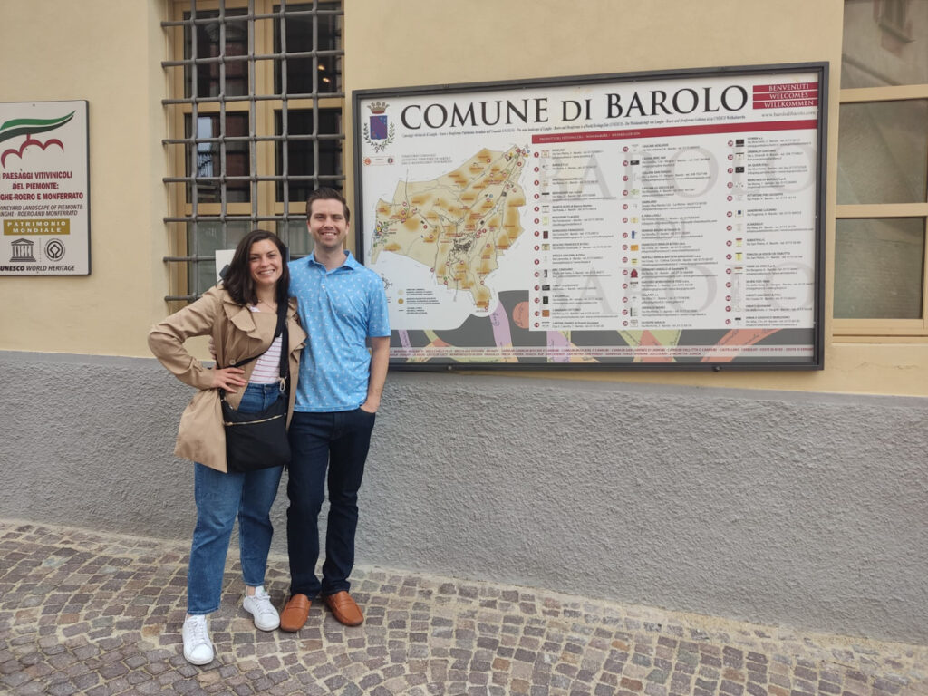 Kat and Chris in Barolo
