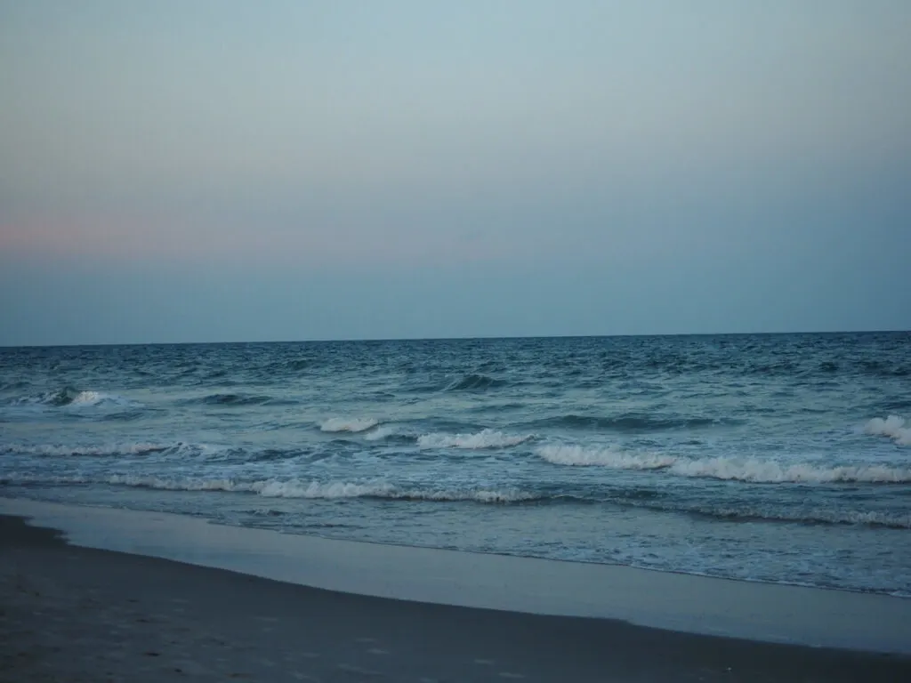 Waves on the beach at Myrtle Beach