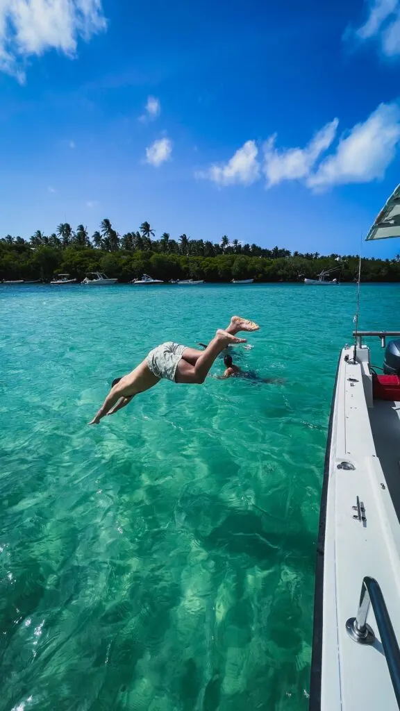 Person Swimming at Watamu