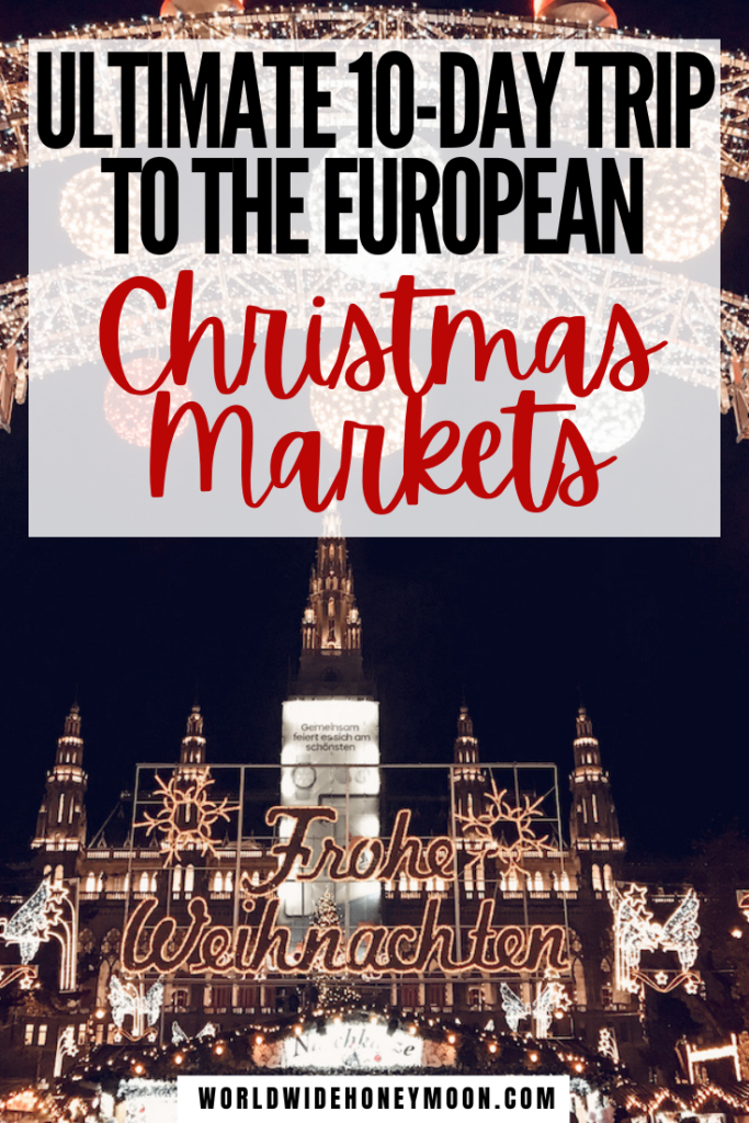 This is the ultimate 10 day Central European Christmas market trip itinerary | Europe Christmas Market Itinerary | Europe Christmas Markets Bucket Lists | Europe Christmas Market Food | Christmas Markets in Europe | Best Christmas Markets in Europe | Central Europe Itinerary | Christmas Market Ideas | Christmas Markets Europe | Best Places to Travel in December Europe | Vienna Christmas Market | Prague Christmas Market | Budapest Christmas Market | Bratislava Christmas Market