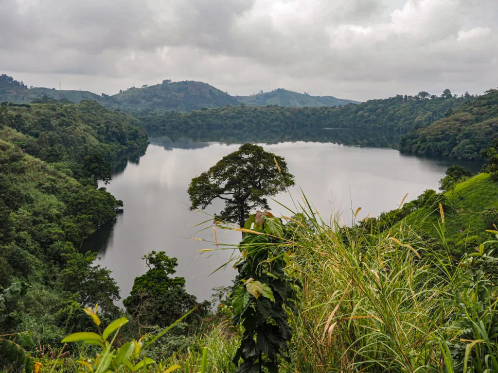 Beautiful lake in Uganda