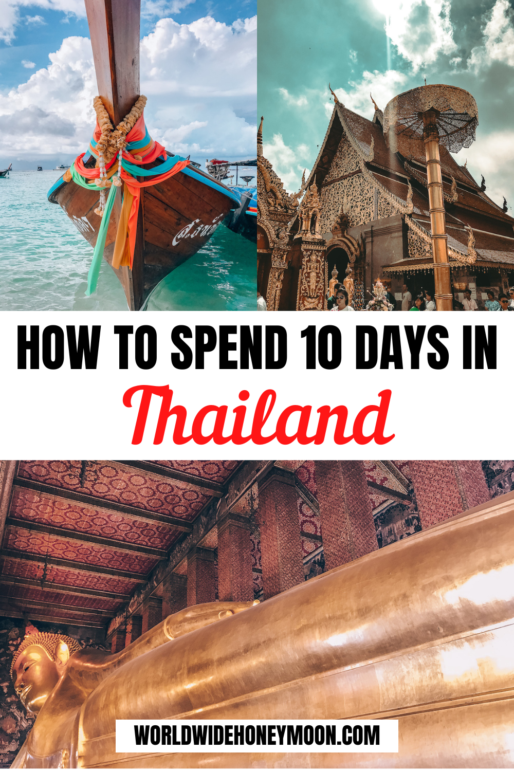 This is the best 10 Day Thailand Itinerary | Thailand in 10 Days | Thailand Trip | Thailand 10 Day Itinerary | Things to do in Thailand | Places to Visit in Thailand | Best Thailand Islands | Best Beaches in Thailand | 10 Days in Thailand Itinerary | 10 Days in Thailand Packing List | Thailand Travel Tips | Thailand Travel Destinations | Thailand Honeymoon Itinerary | Asia Destinations | Honeymoon in Thailand