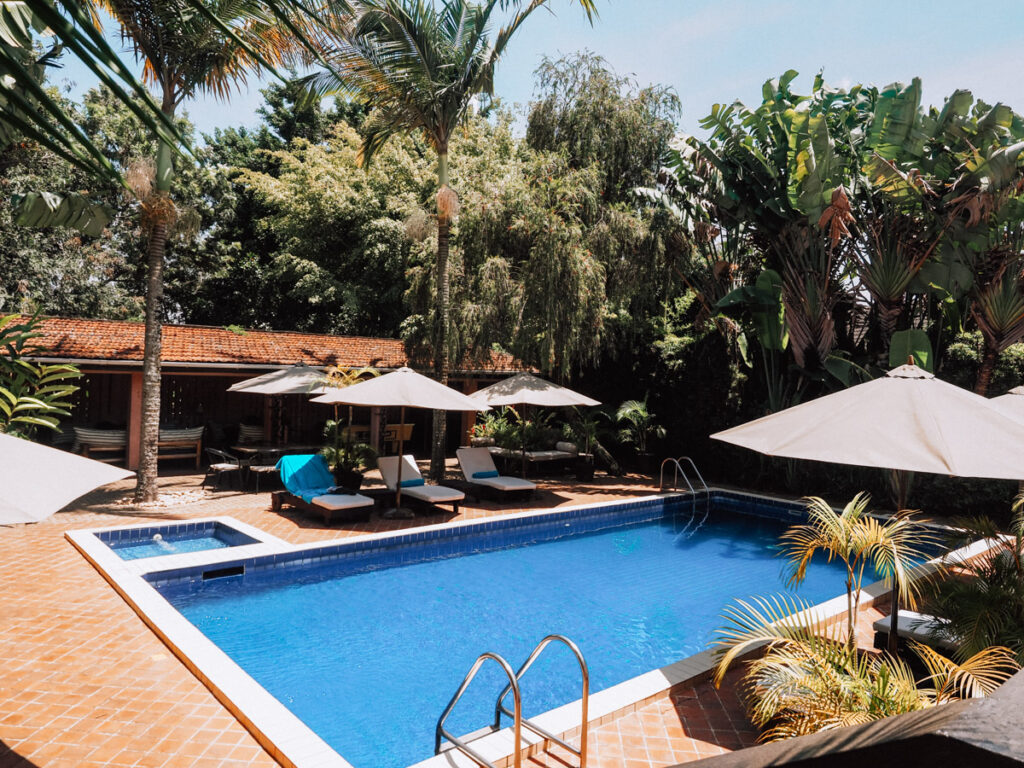 Pool Area Boma Hotel Entebbe