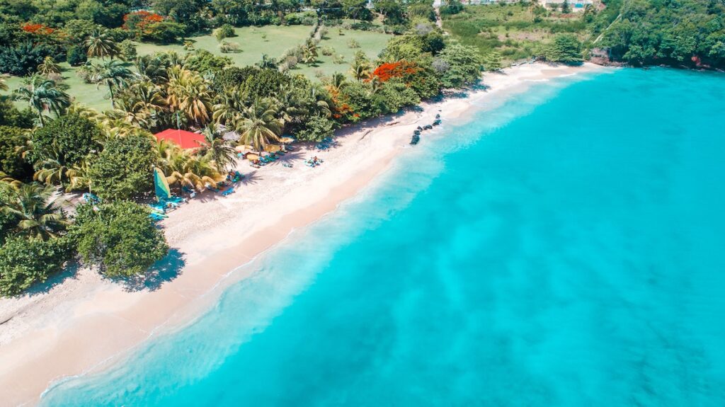 Grande Anse Beach in Grenada