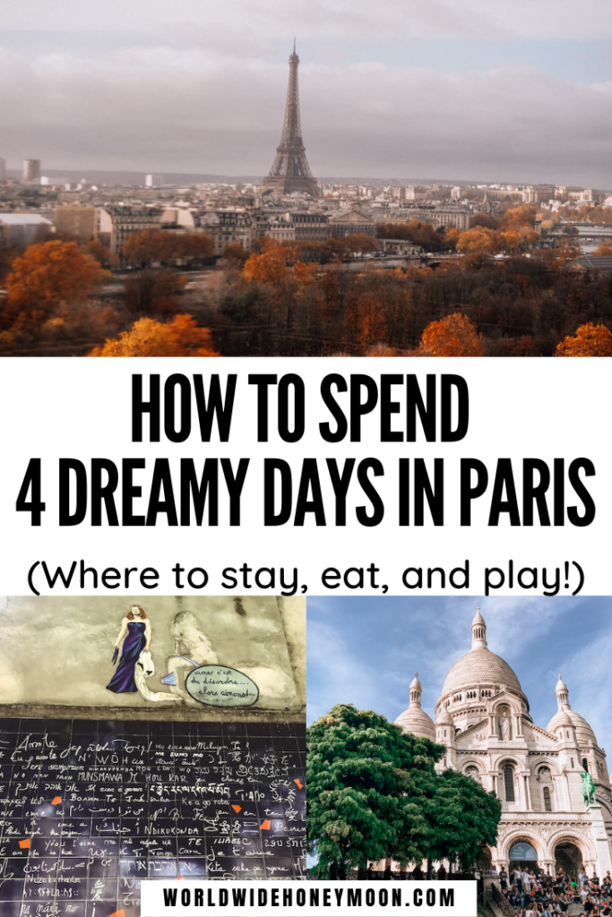 This is the ultimate 4 Days in Paris Itinerary | 4 Days in Paris Packing | Things to do in Paris | Paris Travel | Paris Honeymoon Ideas | Paris Hotels | Paris Itinerary 4 Days | Paris Itinerary First Time | Paris Itinerary Map | Paris For Couples | Romantic Things to do in Paris | Paris for First Timer’s | Europe Destinations | Paris 4 Days | Paris Itinerary 3 Days | Trip to Paris | France Travel | Paris in 4 Days