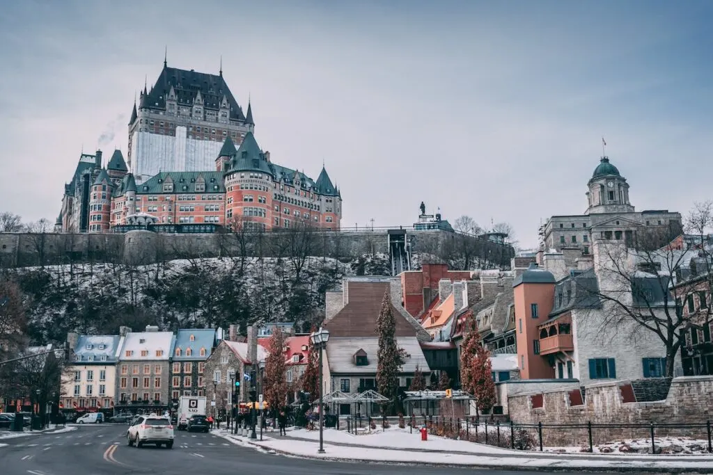 Quebec City in winter