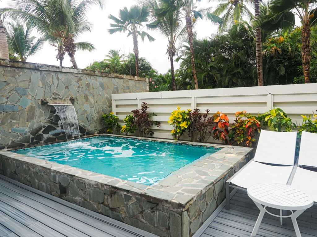 Best St Lucia Honeymoon Resorts All-Inclusive | Plunge Pool at Serenity at Coconut Bay