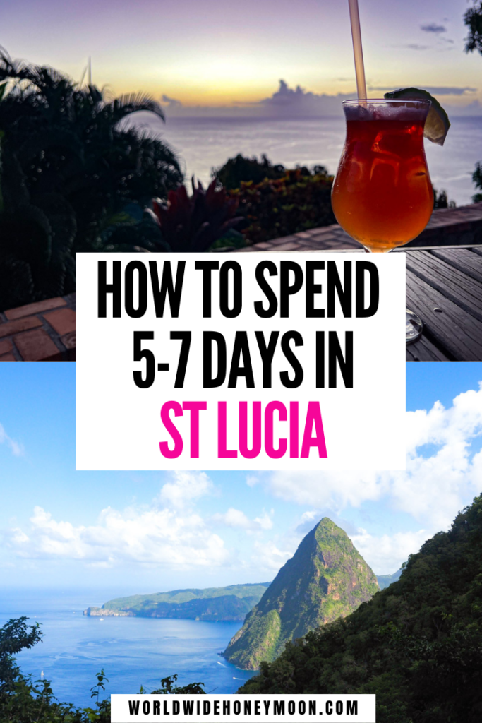 This is the ultimate 5-7 Day Saint Lucia Itinerary | St Lucia Itinerary | St Lucia Honeymoon Itinerary | Saint Lucia Honeymoon | Saint Lucia Wedding | Things to do in St Lucia | Saint Lucia Honeymoon Itinerary | What to do in St Lucia | St Lucia Honeymoon All-Inclusive | St Lucia Honeymoon Resorts | St Lucia All-Inclusive Resorts Honeymoon | Planning a Trip to St Lucia | Caribbean Honeymoon