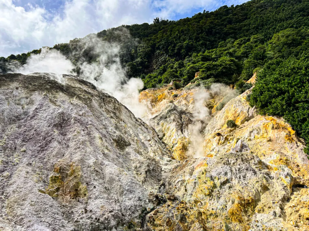 Steam from the Volcano at Sulphur Springs