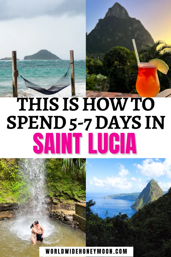 This is the ultimate 5-7 Day Saint Lucia Itinerary | St Lucia Itinerary | St Lucia Honeymoon Itinerary | Saint Lucia Honeymoon | Saint Lucia Wedding | Things to do in St Lucia | Saint Lucia Honeymoon Itinerary | What to do in St Lucia | St Lucia Honeymoon All-Inclusive | St Lucia Honeymoon Resorts | St Lucia All-Inclusive Resorts Honeymoon | Planning a Trip to St Lucia | Caribbean Honeymoon