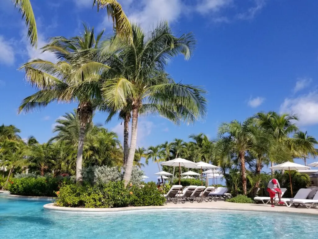 Beautiful pool in Bahamas