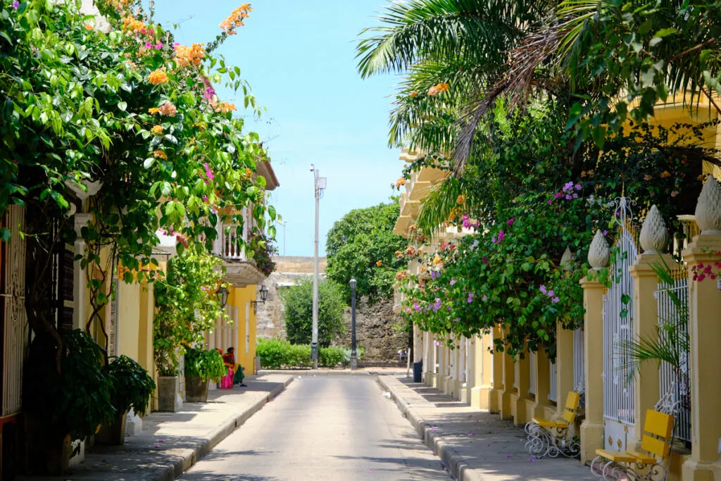 in walled city Cartagena