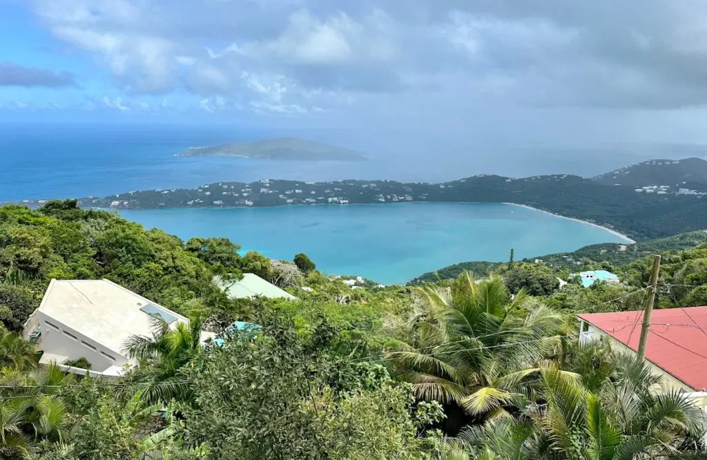 View of Magens Bay From the Mountains Top