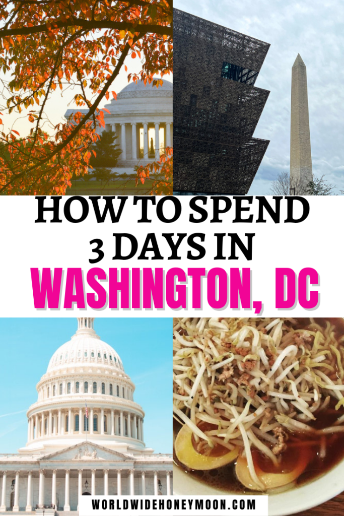 How to Spend the Perfect 3 Days in DC | 3 Days in Washington DC Itinerary | 3 Days in Washington DC Travel Guide | Washington DC Things to do in 3 Days | Things to do in Washington DC | Washington DC Itinerary | Washington DC Itinerary First Time | Washington DC 3 Day Itinerary | Washington DC Travel Guide | Washington DC Travel Tips | Washington DC Travel Outfit | Washington DC First Time | First Time in DC | First Time in Washington DC | North America Destinations