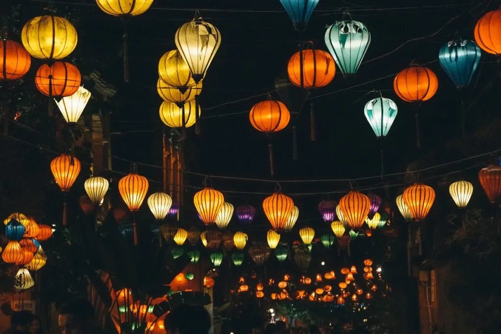 Lanterns at night in Hoi An