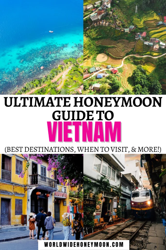This is the ultimate guide to a Vietnam Honeymoon | Vietnam Honeymoon Resorts | Vietnam Honeymoon Itinerary | Vietnam Honeymoon Destinations | Honeymoon in Vietnam | Where to Honeymoon in Vietnam | Vietnamese Honeymoon | Halong Bay Cruise Honeymoon | Phu Quoc Island Honeymoon