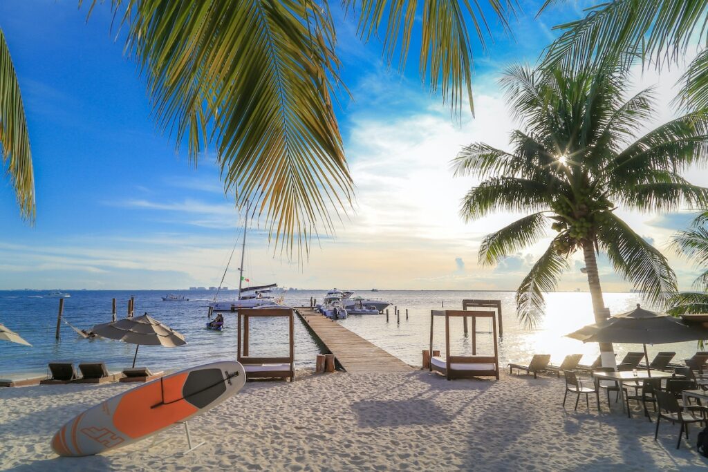 Beach in Isla Mujeres Mexico