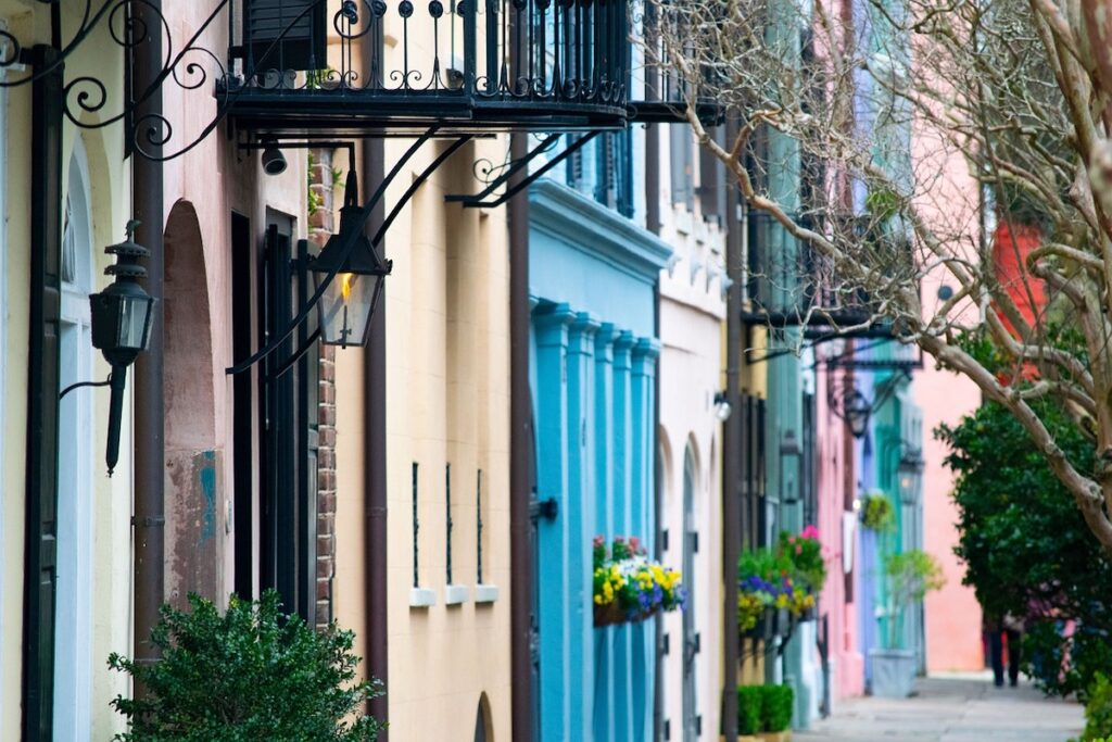 Rainbow Row Charleston