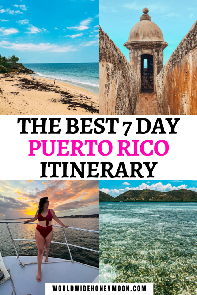 This is how to spend 7 days in Puerto Rico | Puerto Rico 7 Days | Puerto Rico Itinerary 7 Days | One Week in Puerto Rico | Puerto Rico 1 Week Itinerary | 1 Week Puerto Rico | 1-Week Itinerary Puerto Rico | One Week in Puerto Rico | Puerto Rico One Week | One Week Itinerary Puerto Rico | Puerto Rico Honeymoon Itinerary | Puerto Rico 7 Days | Puerto Rico Vacation | Puerto Rico Vacation Beach Resorts