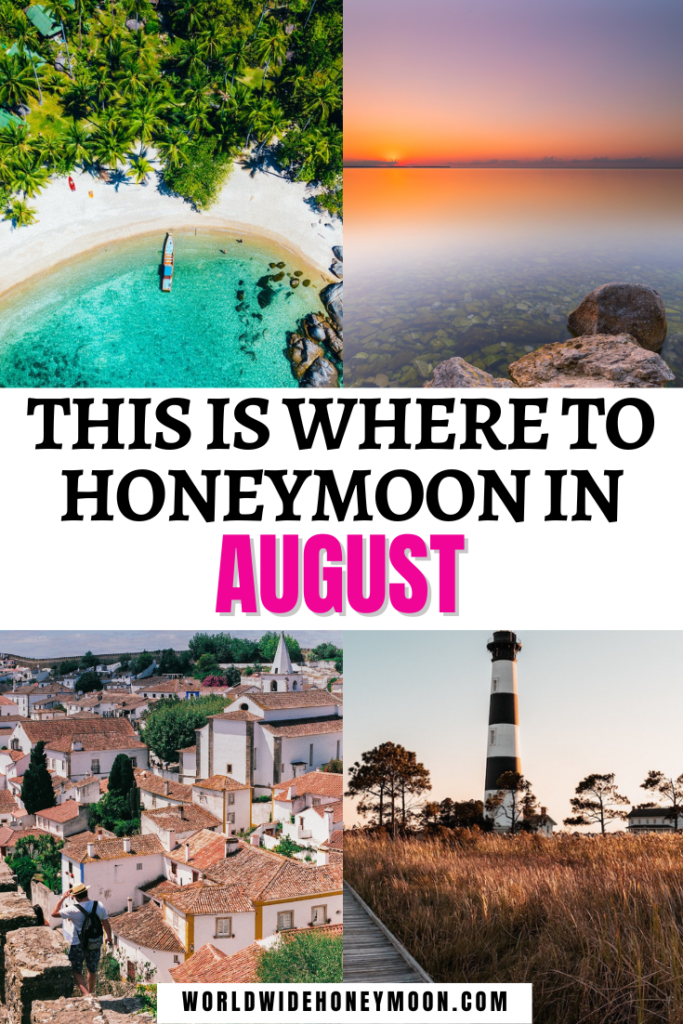 These are the 21 best August honeymoon destinations | Honeymoon in August | Best Honeymoon Destinations in August | Where to Honeymoon in August | Best Places to Honeymoon in August | Honeymoon Destinations USA August | Best Honeymoon in August | August Travel Destinations | Romantic Travel Destinations August | Romantic Travel Ideas