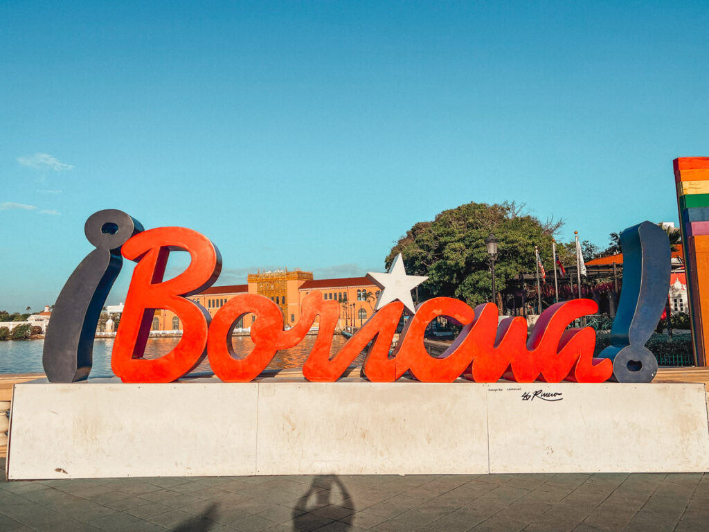 I Boricua sign in San Juan