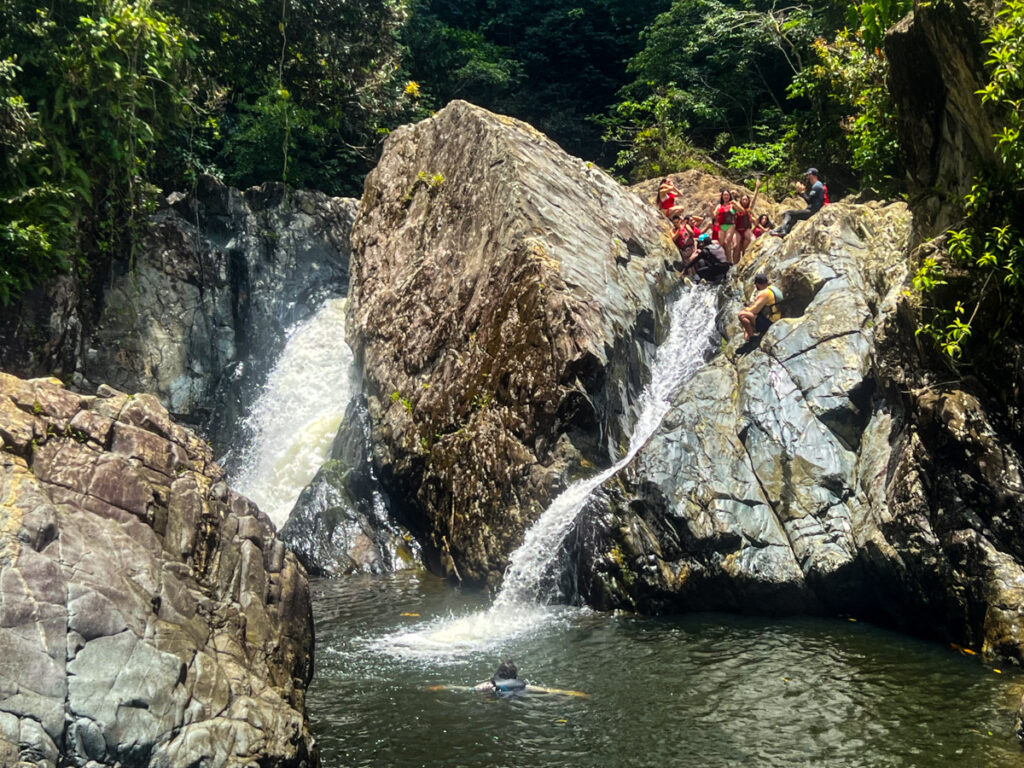 Natural waterslide in El Yunque