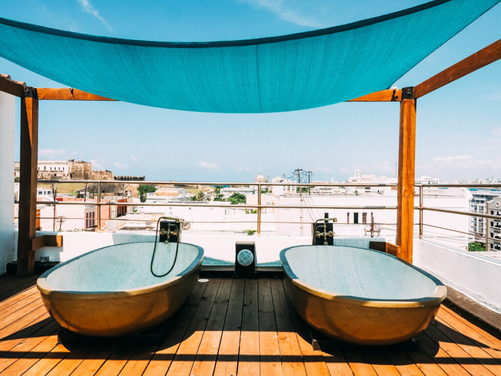 Rooftop at Casablanca Hotel in San Juan