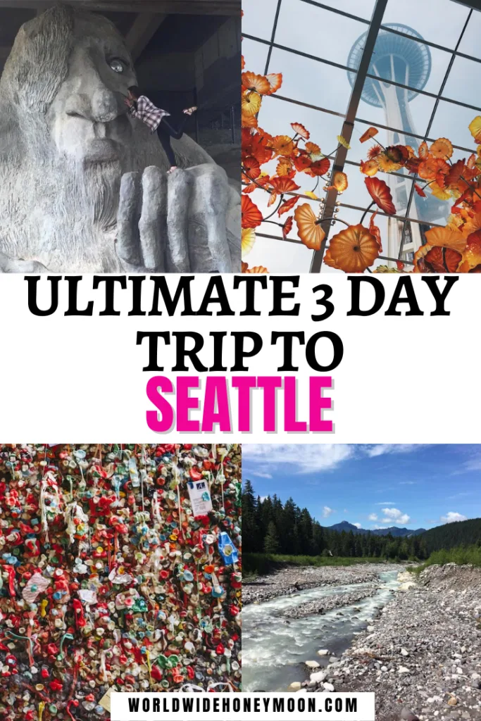 This is the perfect 3 days in Seattle | 3 Days in Seattle Packing | Seattle Washington 3 Days | Seattle Itinerary 3 Days | Seattle Travel Guide | Seattle Travel Photography | Seattle Travel Outfit | Seattle Packing List Summer | Seattle Packing List Winter | Things to do in Seattle Washington | Where to Eat in Seattle Washington | Seattle Coffee Shops | Seattle Breweries | Seattle Photography | Weekend in Seattle | Seattle Weekend Trip | US Destinations | USA Travel | North America Destinations