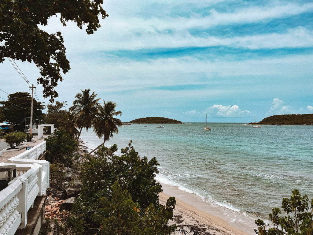 View of the beach from Esperanza