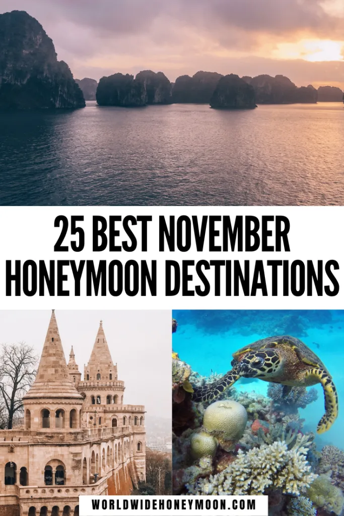 These are the 25 best November honeymoon destinations | November Honeymoon Destinations USA | November Honeymoon Ideas | Honeymoon in November | Best Honeymoon Destinations in November | Best Places to Honeymoon in November | Where to Honeymoon in November | Best Honeymoon Destinations in November | Honeymoon November | Where to Travel in November | Where to Travel in November in the USA | Fall Honeymoon Destinations | Fall Honeymoon Destinations USA | Fall Honeymoon Ideas