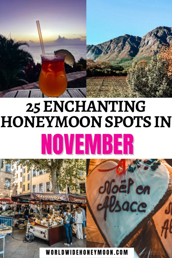 These are the 25 best November honeymoon destinations | November Honeymoon Destinations USA | November Honeymoon Ideas | Honeymoon in November | Best Honeymoon Destinations in November | Best Places to Honeymoon in November | Where to Honeymoon in November | Best Honeymoon Destinations in November | Honeymoon November | Where to Travel in November | Where to Travel in November in the USA | Fall Honeymoon Destinations | Fall Honeymoon Destinations USA | Fall Honeymoon Ideas