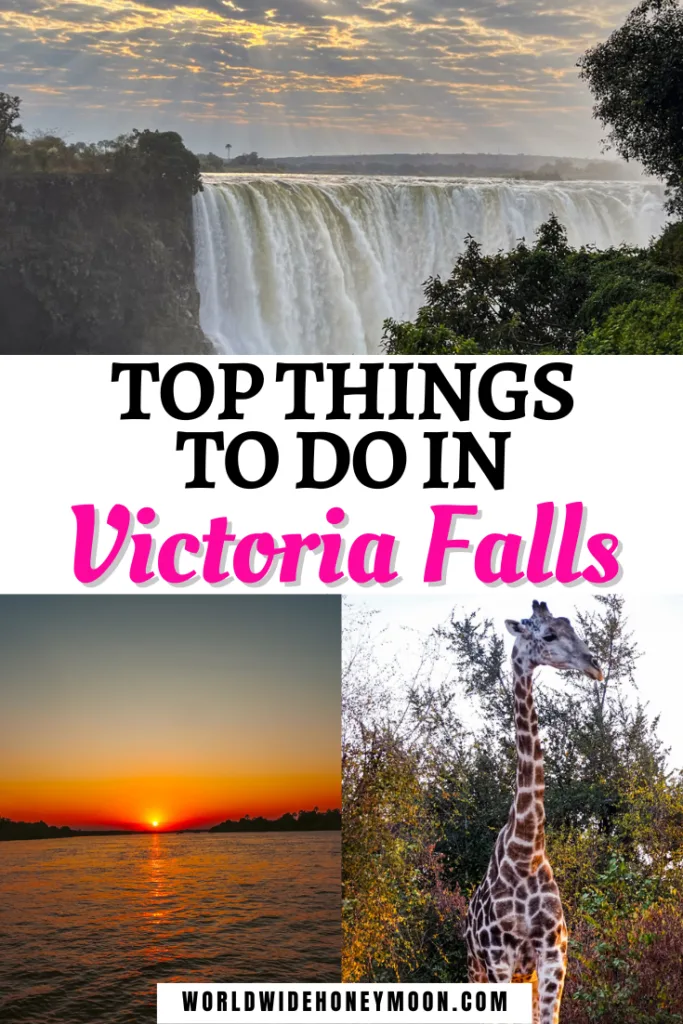 These are 17 things to do in Victoria Falls | Victoria Falls Zimbabwe | Victoria Falls Zambia | Victoria Falls Africa |. Victoria Falls Photography | Victoria Falls Zimbabwe Photography | Victoria Falls Bridge | Victoria Falls Hotel | Victoria Falls Safari Lodge | Lookout Cafe Victoria Falls | Victoria Falls Cruise | Zambezi River Sunset Cruise | Zambezi River Photography