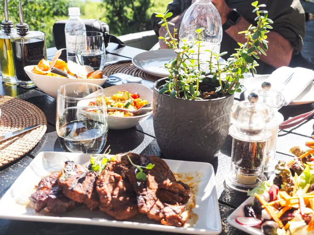 Steak at Simbavati River Lodge