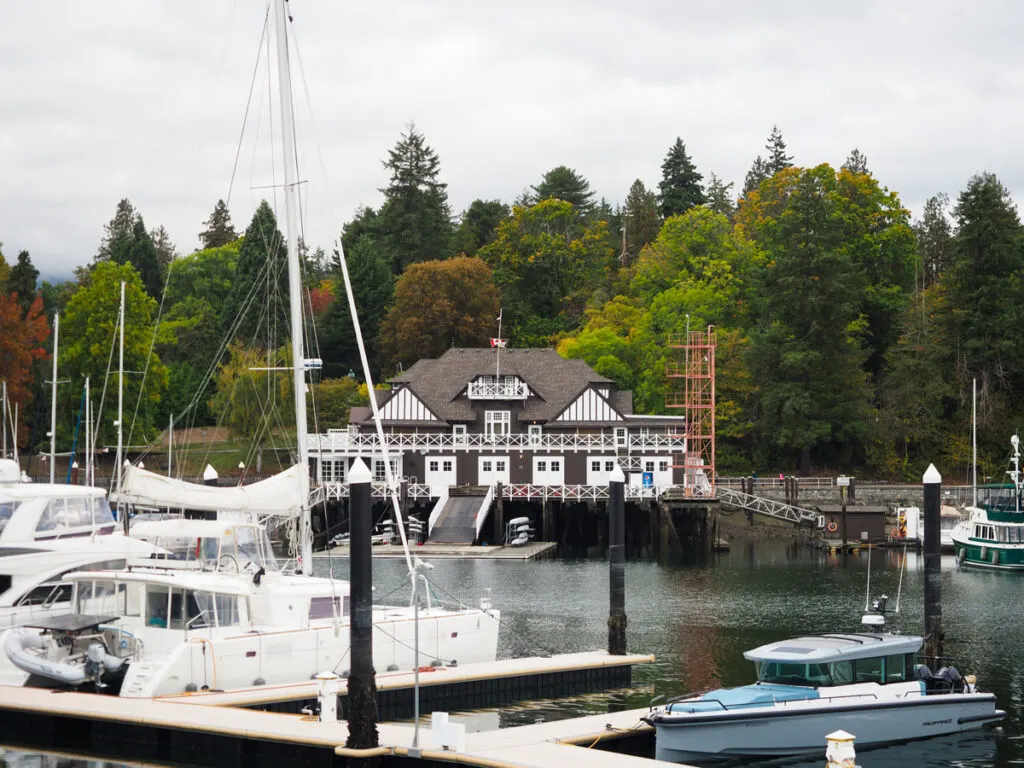 Boat house by Stanley Park in Vancouver