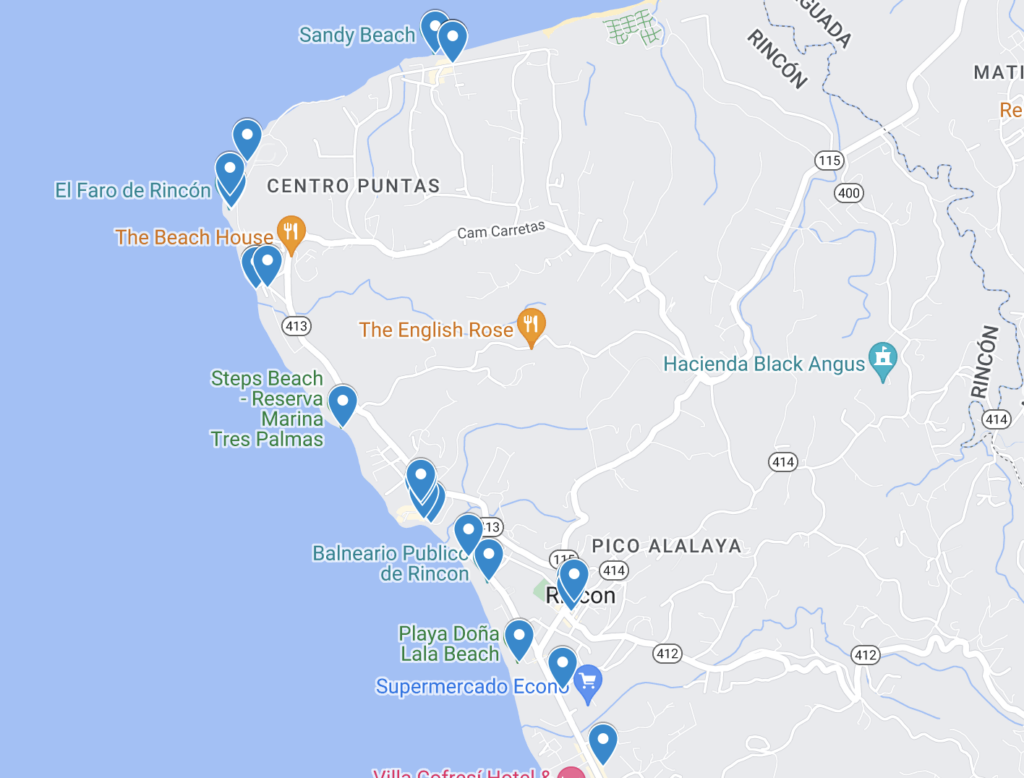 Things to Do in Rincon Map