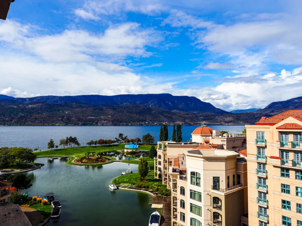 View of Okanagan Lake at Grand Hotels by Marriott Grand Okanagan Resort
