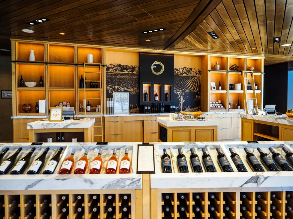 Wine shop at Phantom Creek Winery