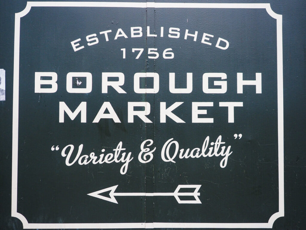 Borough Market sign
