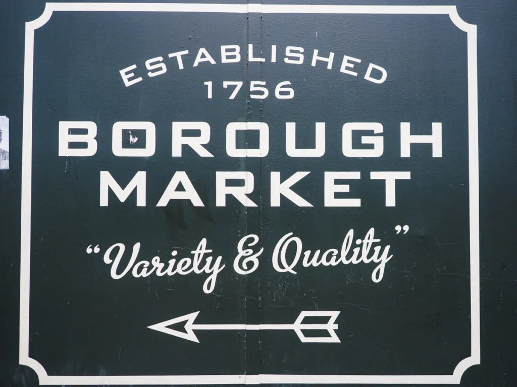 Borough Market sign