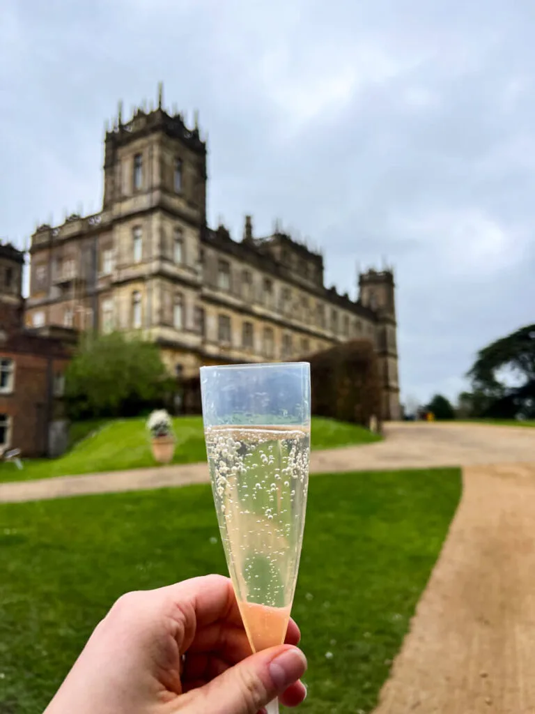Champagne at Highclere Castle
